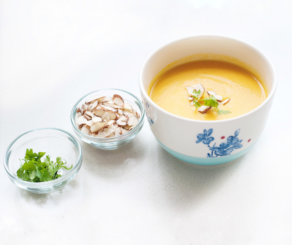 Soupe coco et courge - repas post-partum par excellence!