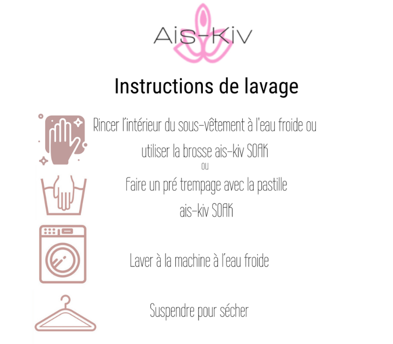 Boxer menstruel de nuit Ais-Kiv – idéal pour le post-partum