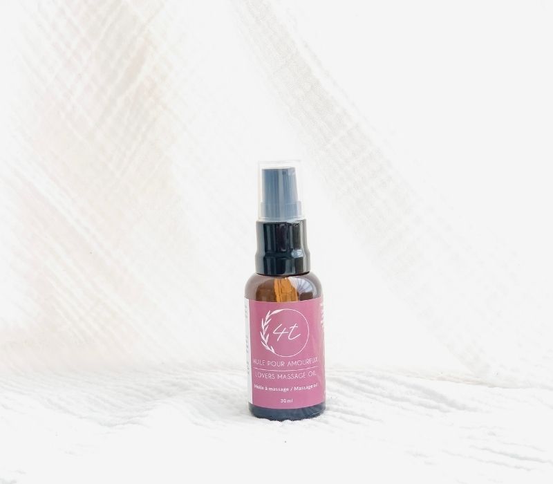 Huile à massage pour amoureux