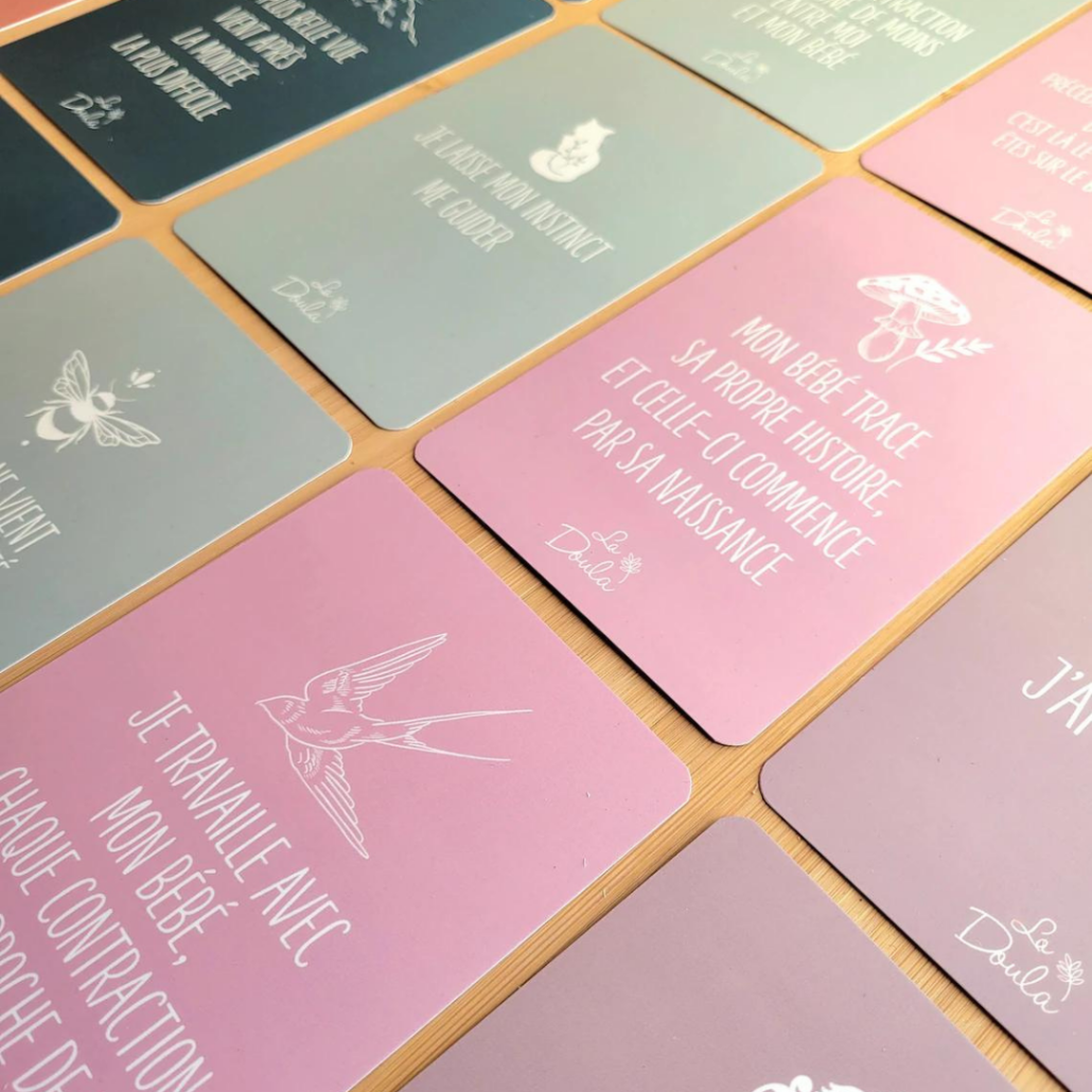 Cartes d’affirmations positives pour l’accouchement