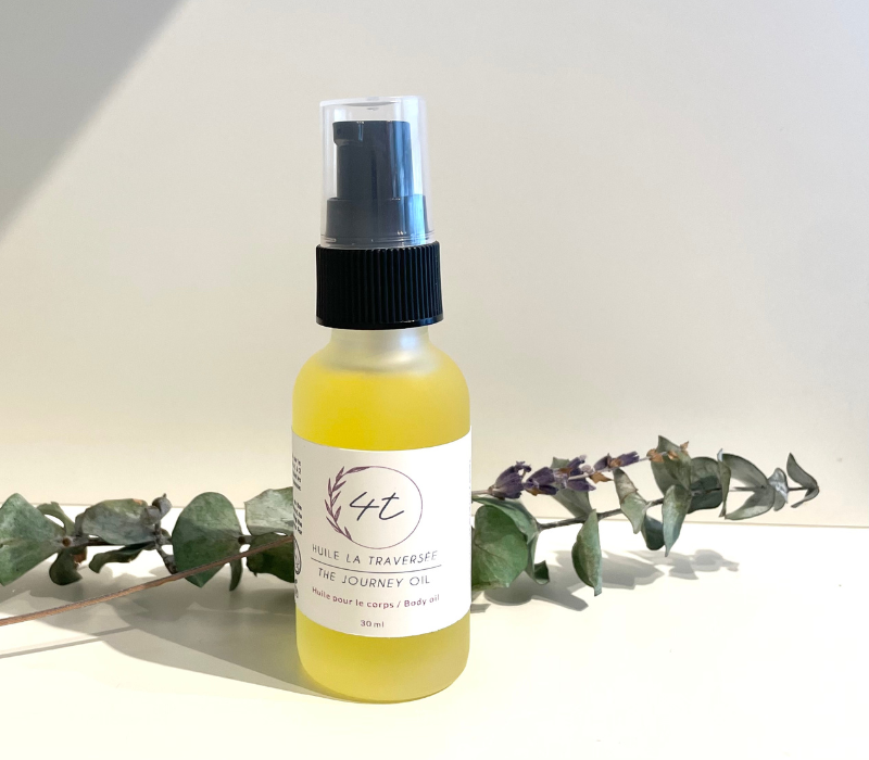 La Traversée | Huile pour auto-massage pour traverser l’épreuve de la fausse-couche – interruption de grossesse